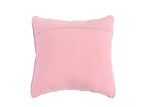NNEKG Handwoven Cotton Macrame Cushion (45cm x 45cm Pink)