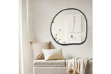 NNEKG Irregular Metal Wall Mirror (Black)