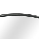 NNEKG Round Metal Wall Mirror (Black)