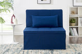 NNEKG Ontario Ottoman Sofa Bed (Blue)
