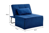 NNEKG Ontario Ottoman Sofa Bed (Blue)