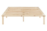 NNEKG Orlando Wood Bed Frame (King Natural)