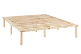 NNEKG Orlando Wood Bed Frame (King Natural)