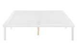 NNEKGE Orlando Wood Bed Frame (Queen White)