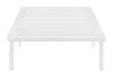 NNEKGE Orlando Wood Bed Frame (Single White)