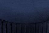 NNEKGE Panama Pleated Ottoman (Navy)