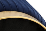 NNEKGE Panama Pleated Ottoman (Navy)