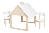NNEKGE Penny Playhouse Activity Table (White Natural)