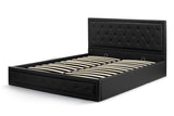 NNEKGE Winslow Gas Lift Bed Frame (Black)