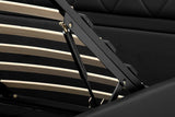 NNEKGE Winslow Gas Lift Bed Frame (Black)