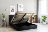 NNEKGE Winslow Gas Lift Bed Frame (Black)