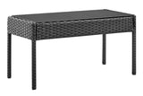 NNEKG Redmond 4 Piece Outdoor Furniture Lounge Set (Black Black)