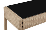 NNEKGE Redmond 4 Piece Outdoor Furniture Lounge Set (Natural Beige)