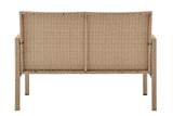 NNEKGE Redmond 4 Piece Outdoor Furniture Lounge Set (Natural Beige)