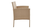 NNEKGE Redmond 4 Piece Outdoor Furniture Lounge Set (Natural Beige)
