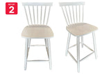 NNEKG Set of 2 Riano Counter Stools (White)