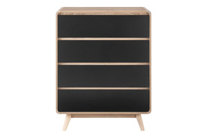 NNEKG Robin Chest of 4 Drawers (Black)