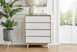 NNEKG Robin Chest of 4 Drawers (White)