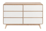 NNEKGE Robin Chest of 6 Drawers (White)