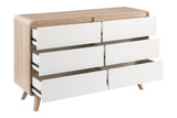 NNEKGE Robin Chest of 6 Drawers (White)
