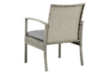 NNEKGE Sandgate 4 Piece Outdoor Furniture Lounge Set (Grey Grey)