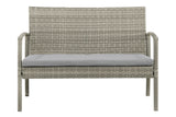 NNEKGE Sandgate 4 Piece Outdoor Furniture Lounge Set (Grey Grey)