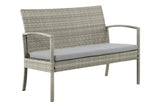 NNEKGE Sandgate 4 Piece Outdoor Furniture Lounge Set (Grey Grey)