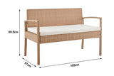 NNEKG Shangri La Sandgate 4 Piece Outdoor Lounge Set (Natural Beige)
