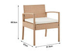 NNEKG Shangri La Sandgate 4 Piece Outdoor Lounge Set (Natural Beige)