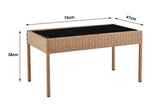 NNEKG Shangri La Sandgate 4 Piece Outdoor Lounge Set (Natural Beige)