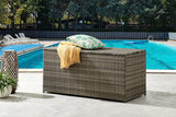 NNEKGE Safra Outdoor Furniture Storage Box (Dark Grey Small)