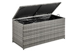 NNEKGE Safra Outdoor Furniture Storage Box (Dark Grey Small)