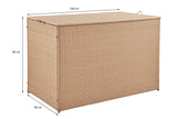 NNEKGE Safra Outdoor Furniture Storage Box (Natural Large)