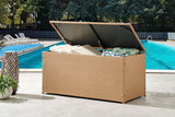 NNEKGE Safra Outdoor Furniture Storage Box (Natural Small)
