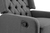 NNEKG Seattle Swivel Recliner Chair (Charcoal)