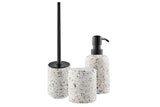 NNEKG Terence Terrazzo 3 Piece Bathroom Set with Toilet Brush