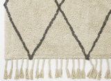 NNEKGE Hand Woven Tufted Cotton Rug (160cm x 230cm)