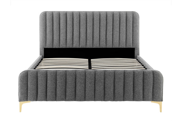 NNEKG Victoria Bed Frame (Salt & Pepper Queen)