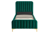NNEKG Victoria Velvet Bed Frame (Single Emerald)
