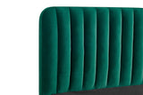 NNEKG Victoria Velvet Bed Frame (Single Emerald)