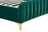 NNEKG Victoria Velvet Bed Frame (Single Emerald)