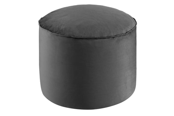 NNEKG Victoria Velvet Pouffe (Charcoal)