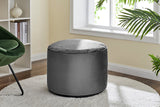 NNEKG Victoria Velvet Pouffe (Charcoal)
