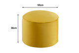 NNEKG Victoria Velvet Pouffe (Golden)