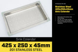 NNEDPE Stainless Steel Sink Colander 425 x 250mm