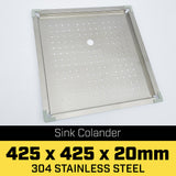 NNEDPE Stainless Steel Sink Colander 425 x 425mm