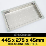 NNEDPE Stainless Steel Sink Colander 445 x 275mm