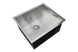 NNEDPE 304 Stainless Steel Undermount Topmount Kitchen Laundry Sink - 440 x 440mm