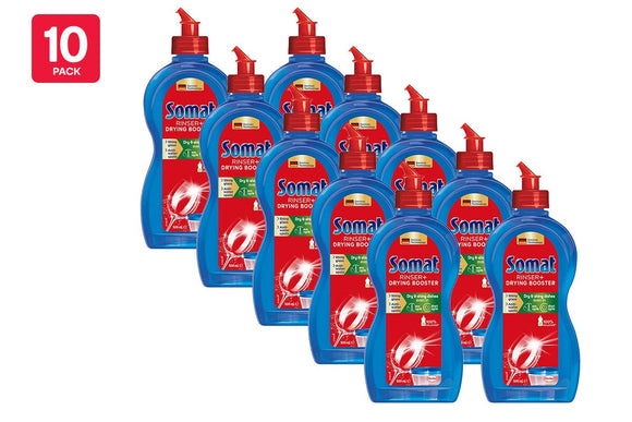 NNEKG Somat Rinser + Drying Booster Dishwasher Rinse Aid 500ml Pack of 10