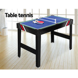 NNEDSZ 4FT 4-In-1 Soccer Table Tennis Ice Hockey Pool Game Football Foosball Kids Adult